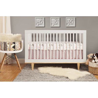 Marley 3-in-1 Convertible Crib Color: White/Natural
