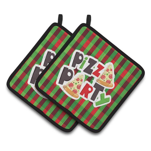 Pizza Party Pot Holders, Set of 2